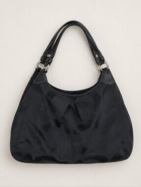 Coach Madison Op Art Maggie Hobo Shoulder Bag Black Large Slouchy Y2K Purse